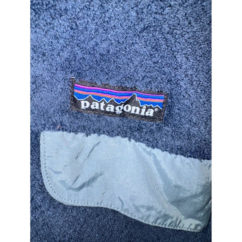 Patagonia Re-Tool Snap-T Pullover Women Medium Navy Blue Fleece Jacket 25442 M
